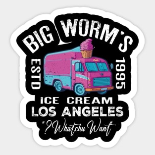 Big Worm's Ice Cream - "Whatchu Want?" - Los Angeles, CA Sticker